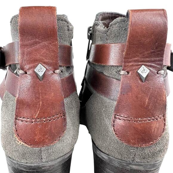 SAM EDELMAN the Hannah Lug Sole Booties in Gray Women's Size 7 - Picture 9 of 15